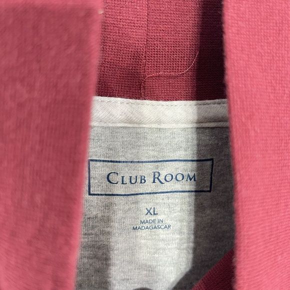 Mens Turtleneck Fleece Sweatshirt XLarge in Soft Grey Heather Club Room - Picture 7 of 16